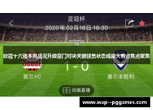 欧冠十六强本周战况升级豪门对决关键球员状态成最大看点焦点聚焦